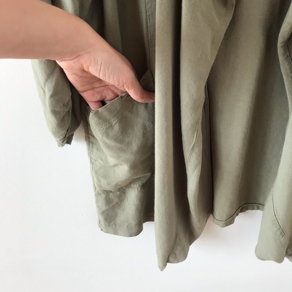 Sophie Rue open front green lightweight blazer - Picture 4 of 7